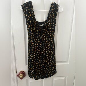 Aeropostale black floral dress